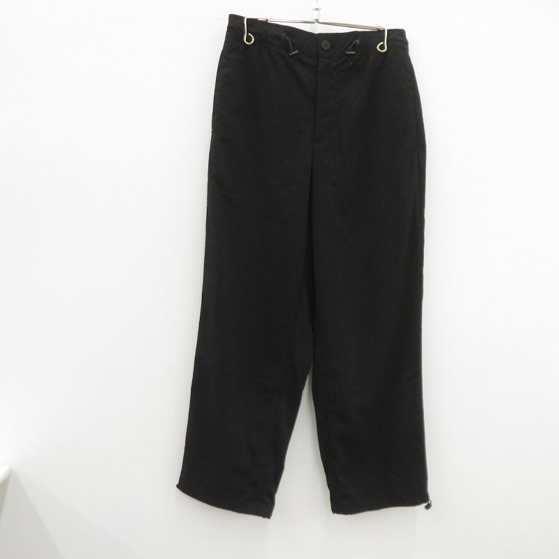 ATON | エイトン 25ss HIGH TWIST NYLON UTILITY PANTS ユーティリティパンツ パンツ 8003782 ブラック サイズ：3【瀬戸大橋店】
