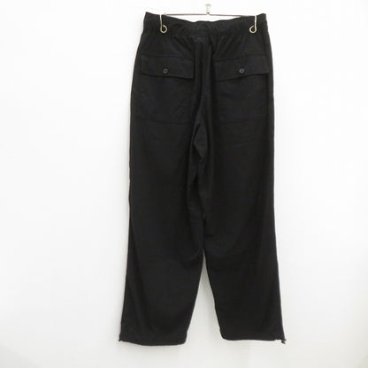 ATON | エイトン 25ss HIGH TWIST NYLON UTILITY PANTS ユーティリティパンツ パンツ 8003782 ブラック サイズ：3【瀬戸大橋店】