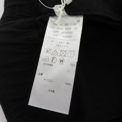ATON | エイトン 25ss HIGH TWIST NYLON UTILITY PANTS ユーティリティパンツ パンツ 8003782 ブラック サイズ：3【瀬戸大橋店】