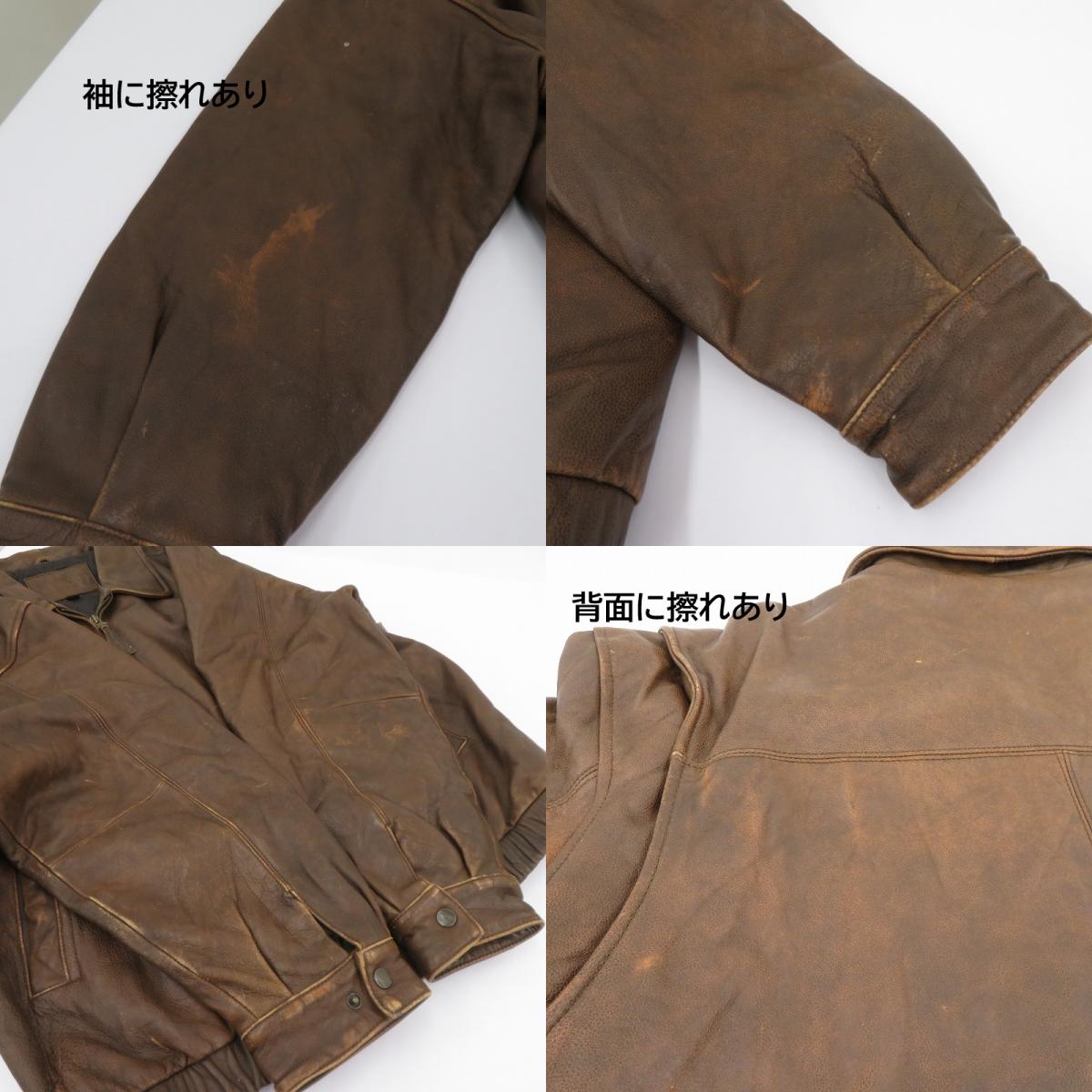 St. John's Bay ジャケット レザー ブラウン サイズ：XL【瀬戸大橋店】