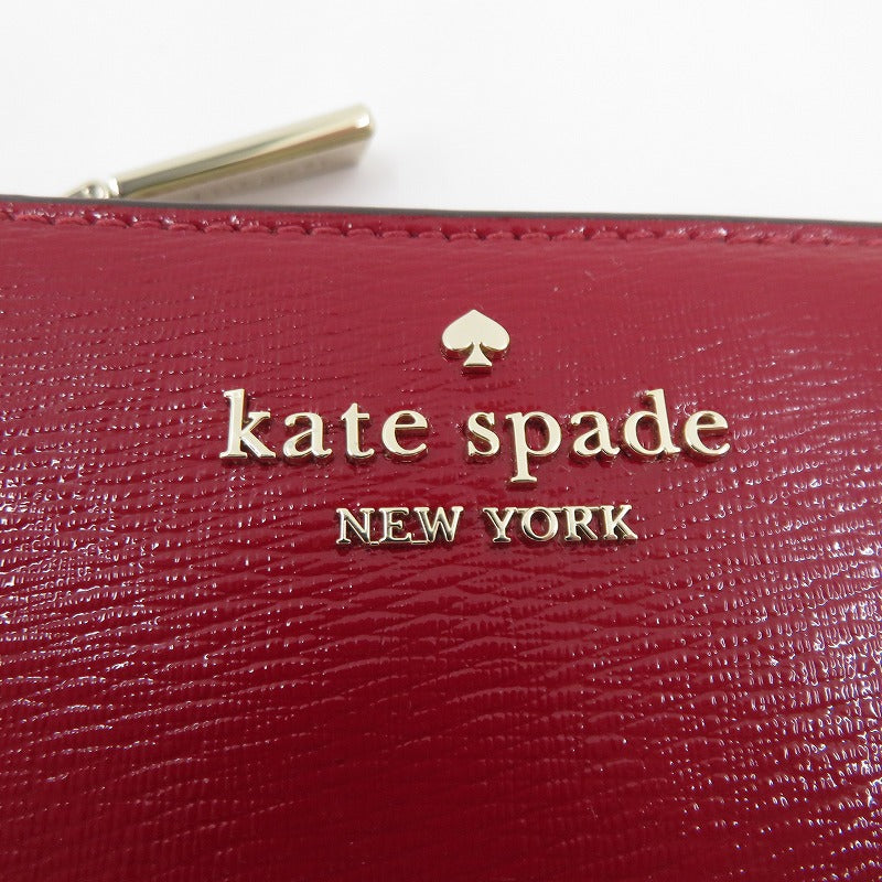 kate spade NEW YORK | ケイトスペードニューヨーク マディソン スモール L ジップ ウォレット 二つ折り財布 KN226 レッド【瀬戸大橋店】