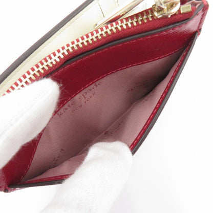 kate spade NEW YORK | ケイトスペードニューヨーク マディソン スモール L ジップ ウォレット 二つ折り財布 KN226 レッド【瀬戸大橋店】