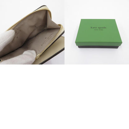 kate spade NEW YORK | ケイトスペードニューヨーク スペード フラワー スモール L-ジップ ウォレット 二つ折り財布 KK894 グレージュ【瀬戸大橋店】