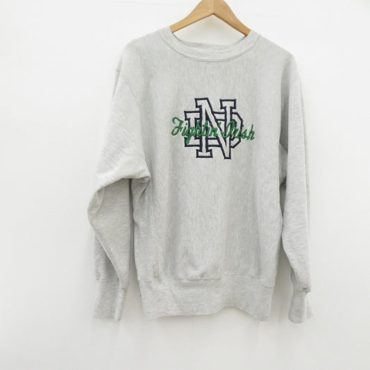 Champion | チャンピオン 刺繍タグ/NOTRE DAME スウェット グレー サイズ：L【瀬戸大橋店】