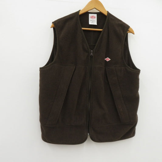 Danton | ダントン POLARTEC FLEECE ZIP VEST ベスト DT-A0363PSF ブラウン サイズ：S【瀬戸大橋店】