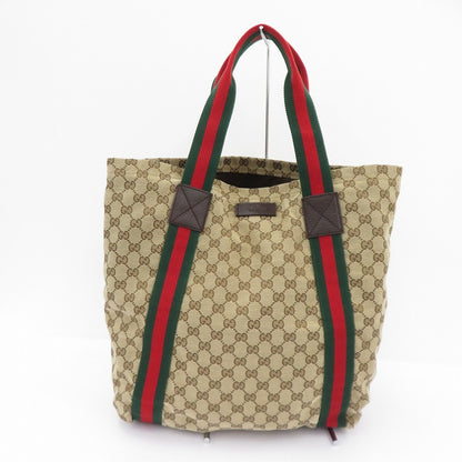 GUCCI | グッチ GGキャンバス シェリーライン トートバッグ 189669･506681 ベージュ【瀬戸大橋店】