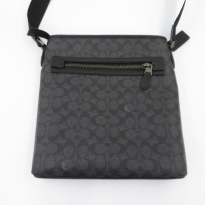 COACH | コーチ シグネチャー スリム メッセンジャー ショルダーバッグ M2444-CW227 ブラック【瀬戸大橋店】