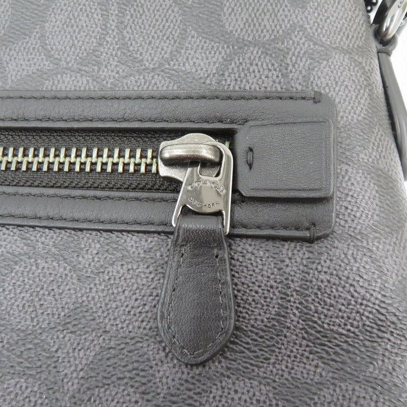 COACH | コーチ シグネチャー スリム メッセンジャー ショルダーバッグ M2444-CW227 ブラック【瀬戸大橋店】