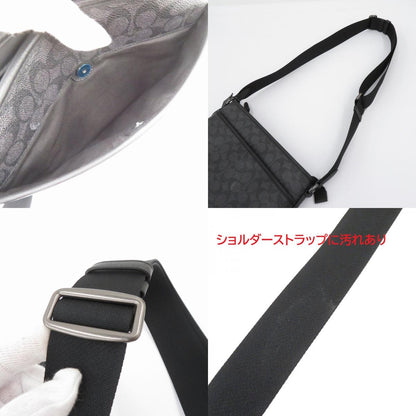 COACH | コーチ シグネチャー スリム メッセンジャー ショルダーバッグ M2444-CW227 ブラック【瀬戸大橋店】
