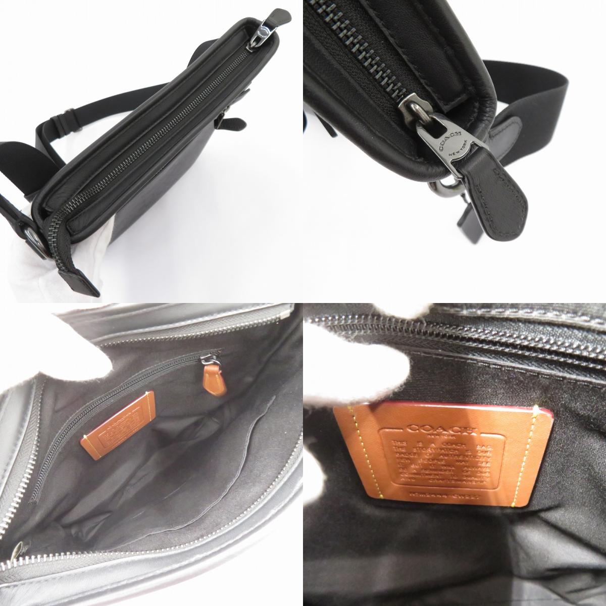 COACH | コーチ シグネチャー スリム メッセンジャー ショルダーバッグ M2444-CW227 ブラック【瀬戸大橋店】