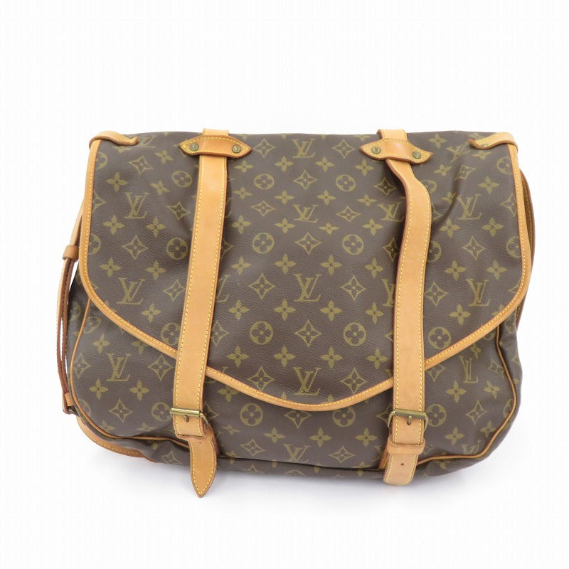 LOUIS VUITTON | ルイ・ヴィトン モノグラム ソミュール 43 ショルダーバッグ M42252 ブラウン【瀬戸大橋店】