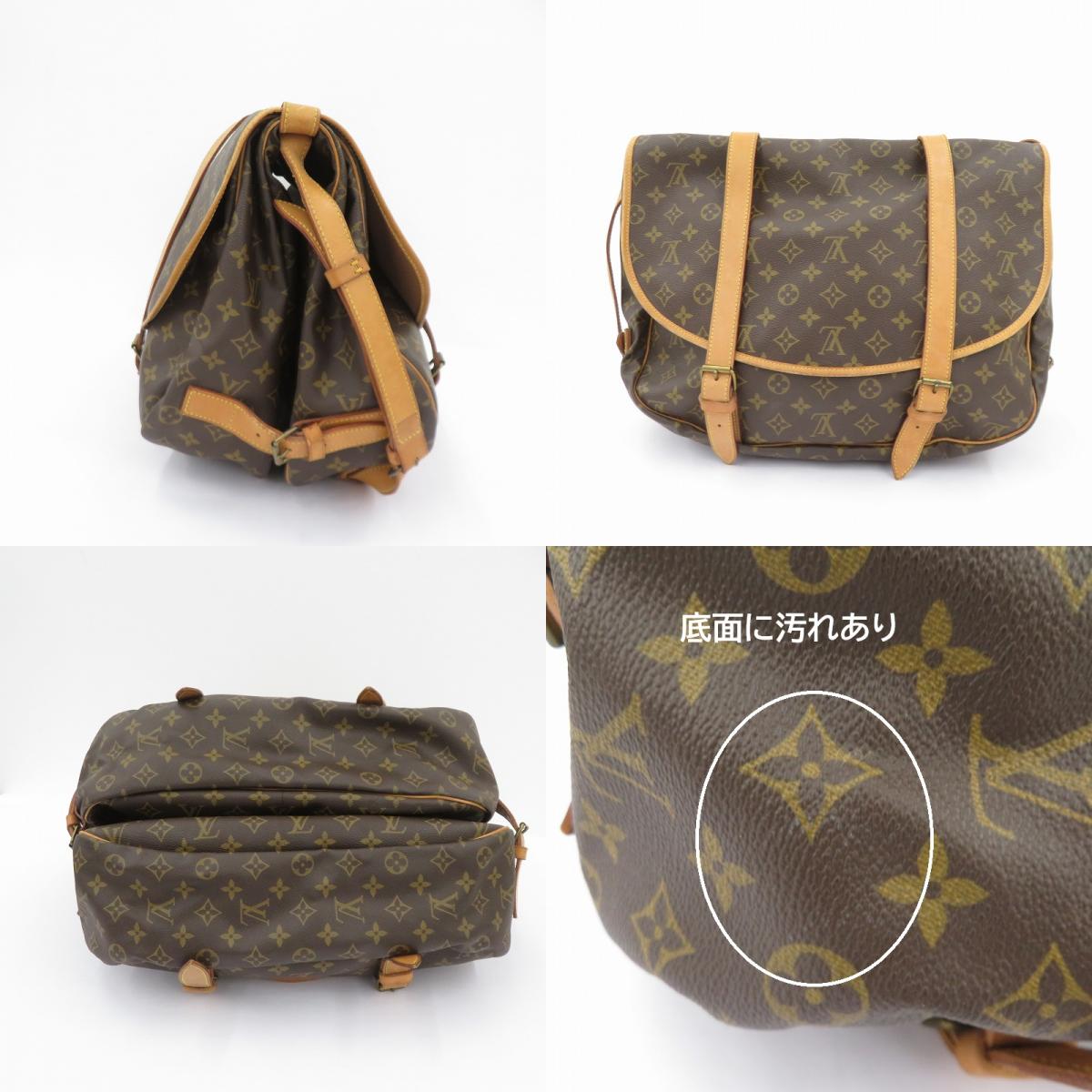 LOUIS VUITTON | ルイ・ヴィトン モノグラム ソミュール 43 ショルダーバッグ M42252 ブラウン【瀬戸大橋店】