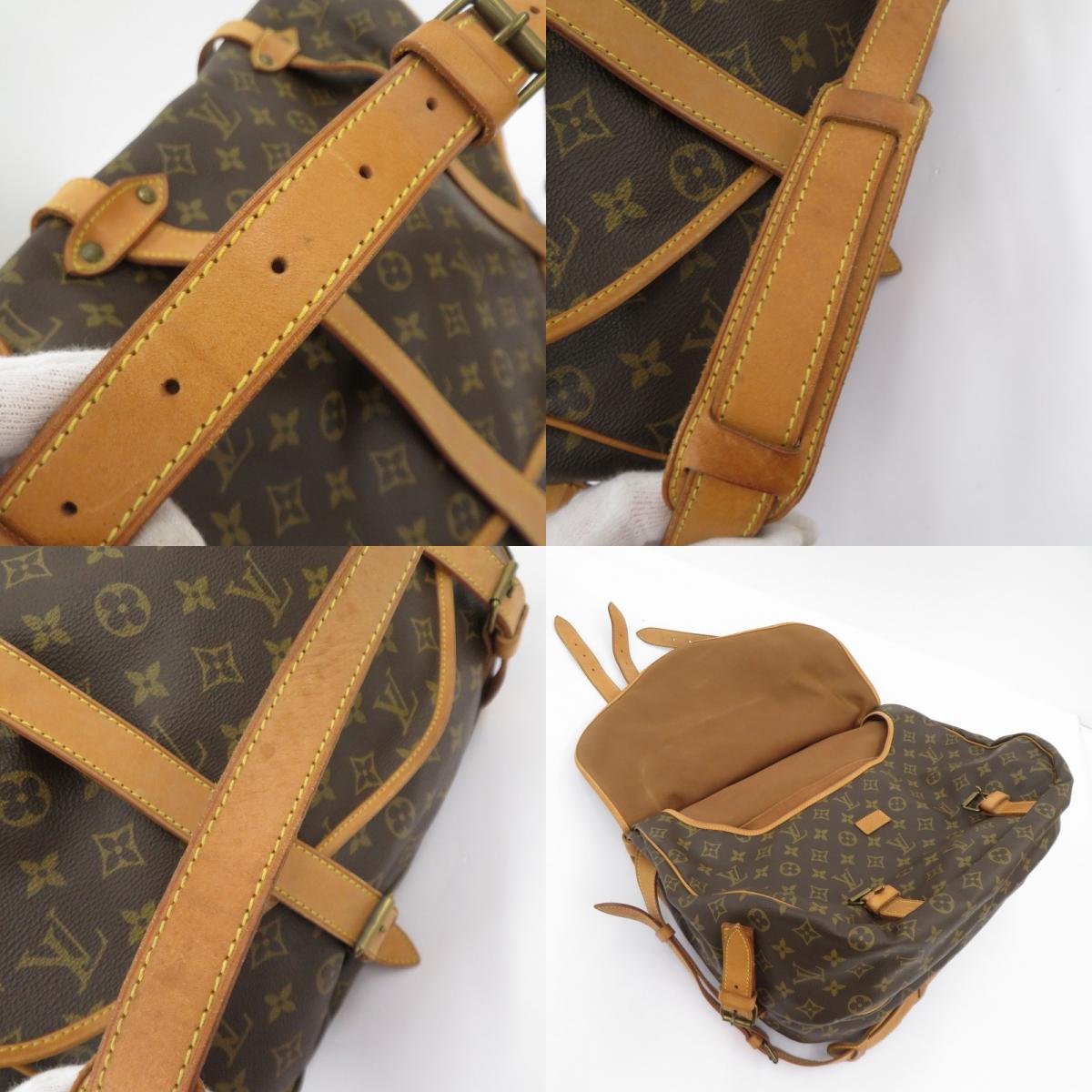 LOUIS VUITTON | ルイ・ヴィトン モノグラム ソミュール 43 ショルダーバッグ M42252 ブラウン【瀬戸大橋店】