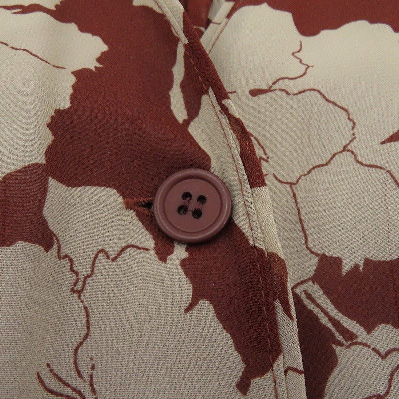 TODAYFUL | トゥデイフル Flower Georgette Combinaison ツナギ 11910339 ブラウン サイズ：36【瀬戸大橋店】