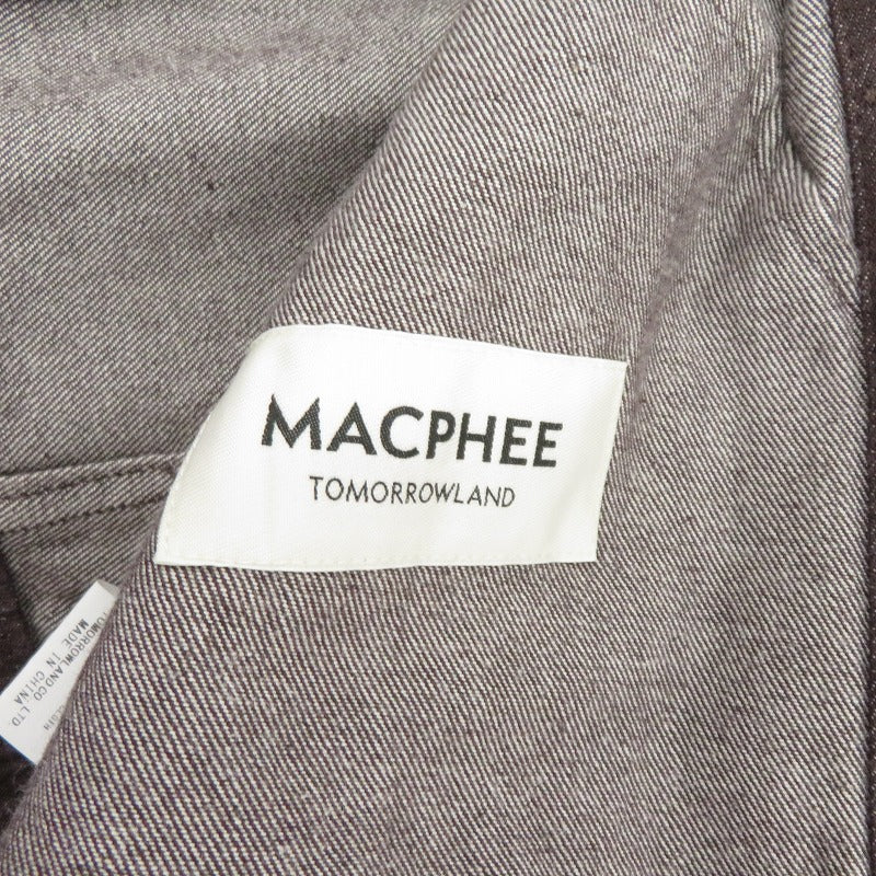 MACPHEE | マカフィー ハードツイストデニム ショートジャケット デニム ブラウン サイズ：36【瀬戸大橋店】