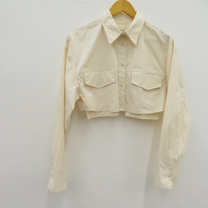 TODAYFUL | トゥデイフル Pocket Short Shirts 23FW 長袖シャツ 12320418 ベージュ サイズ：FreeSize【瀬戸大橋店】