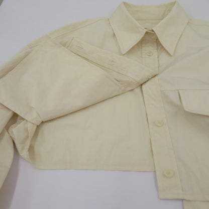 TODAYFUL | トゥデイフル Pocket Short Shirts 23FW 長袖シャツ 12320418 ベージュ サイズ：FreeSize【瀬戸大橋店】