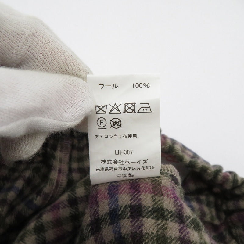 Danton | ダントン リファインウールイージーパンツ チェック柄 パンツ JD-2540 WRF マルチカラー サイズ：36【瀬戸大橋店】