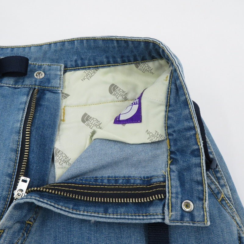 THE NORTH FACE PURPLE LABEL | ザノースフェイスパープルレーベル デニムスカート ロングスカート NTW5956N サイズ：WS ライトブルー【瀬戸大橋店】