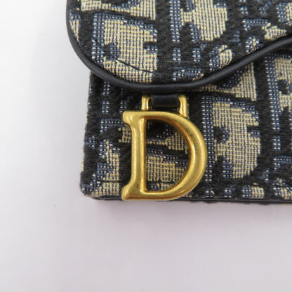 Christian Dior | クリスチャンディオール オブリークジャガード サドル ブルーム カードケース カードケース S5611CTZQ_M928 ネイビー系【瀬戸大橋店】