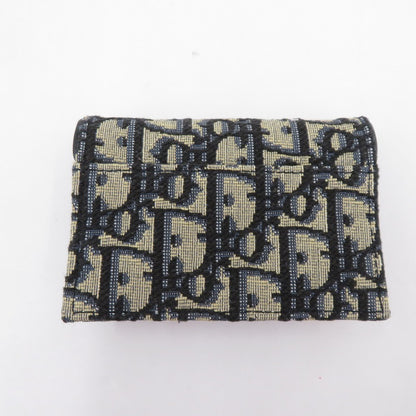 Christian Dior | クリスチャンディオール オブリークジャガード サドル ブルーム カードケース カードケース S5611CTZQ_M928 ネイビー系【瀬戸大橋店】