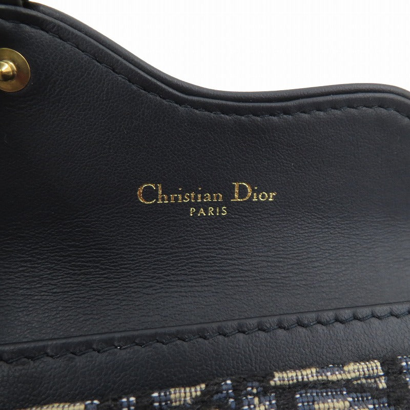 Christian Dior | クリスチャンディオール オブリークジャガード サドル ブルーム カードケース カードケース S5611CTZQ_M928 ネイビー系【瀬戸大橋店】