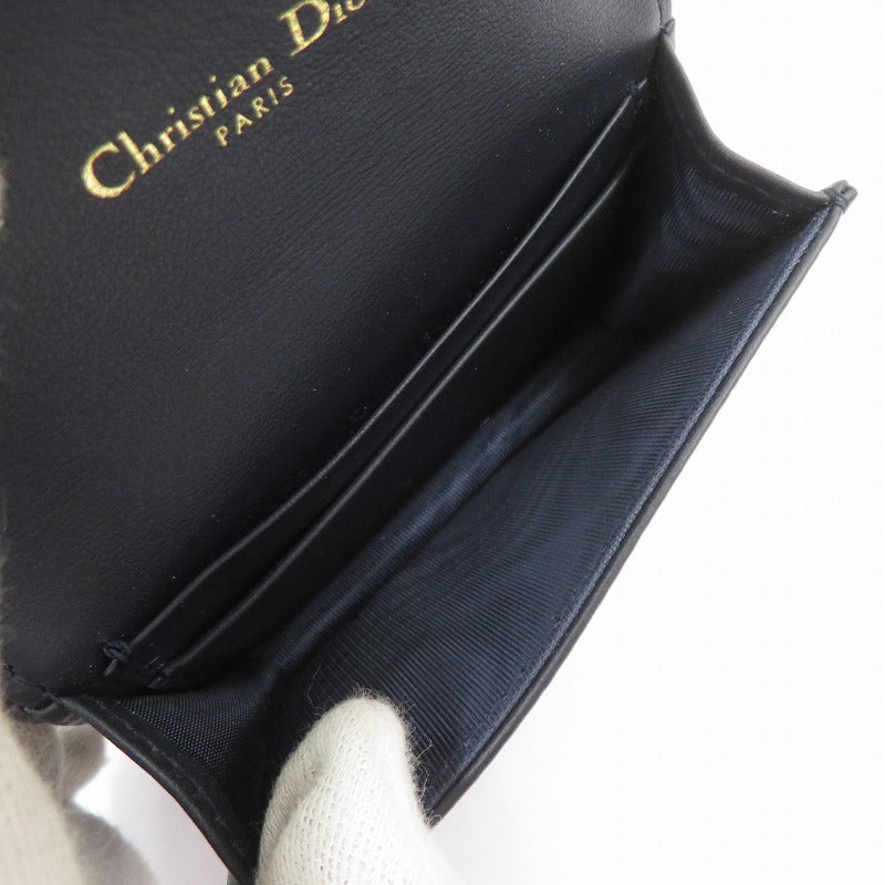 Christian Dior | クリスチャンディオール オブリークジャガード サドル ブルーム カードケース カードケース S5611CTZQ_M928 ネイビー系【瀬戸大橋店】