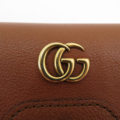 GUCCI | グッチ GGマーモント ダイアナ バンブー コンパクトウォレット 三つ折り財布 658633・2149 ブラウン【瀬戸大橋店】