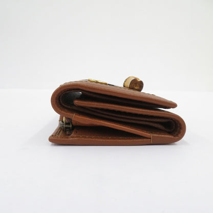 GUCCI | グッチ GGマーモント ダイアナ バンブー コンパクトウォレット 三つ折り財布 658633・2149 ブラウン【瀬戸大橋店】