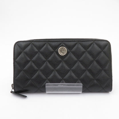 CHANEL | シャネル キャビアスキン マトラッセ 長財布 A80548 ブラック【瀬戸大橋店】