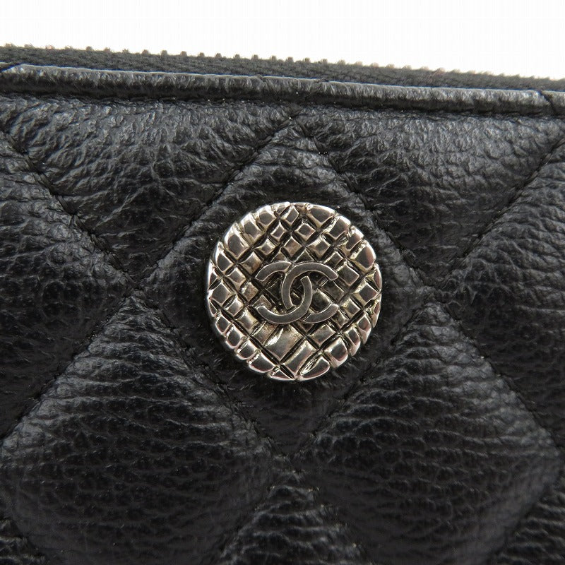 CHANEL | シャネル キャビアスキン マトラッセ 長財布 A80548 ブラック【瀬戸大橋店】