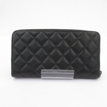 CHANEL | シャネル キャビアスキン マトラッセ 長財布 A80548 ブラック【瀬戸大橋店】