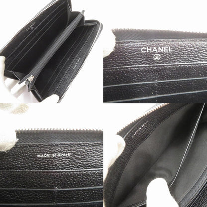 CHANEL | シャネル キャビアスキン マトラッセ 長財布 A80548 ブラック【瀬戸大橋店】