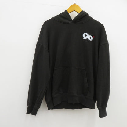 9090 | ナインティナインティ 90 Logo Original Hoodie パーカー NN2166 ブラック サイズ：L【瀬戸大橋店】