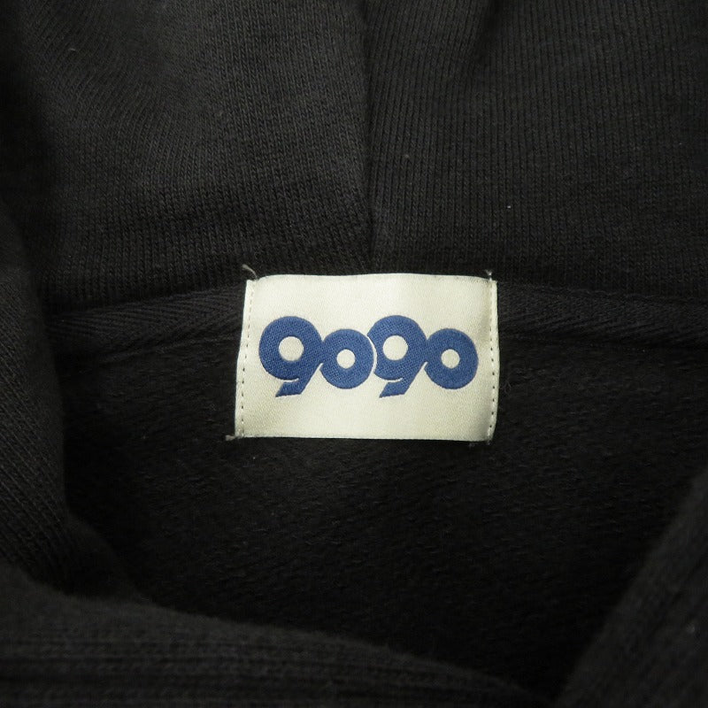 9090 | ナインティナインティ 90 Logo Original Hoodie パーカー NN2166 ブラック サイズ：L【瀬戸大橋店】
