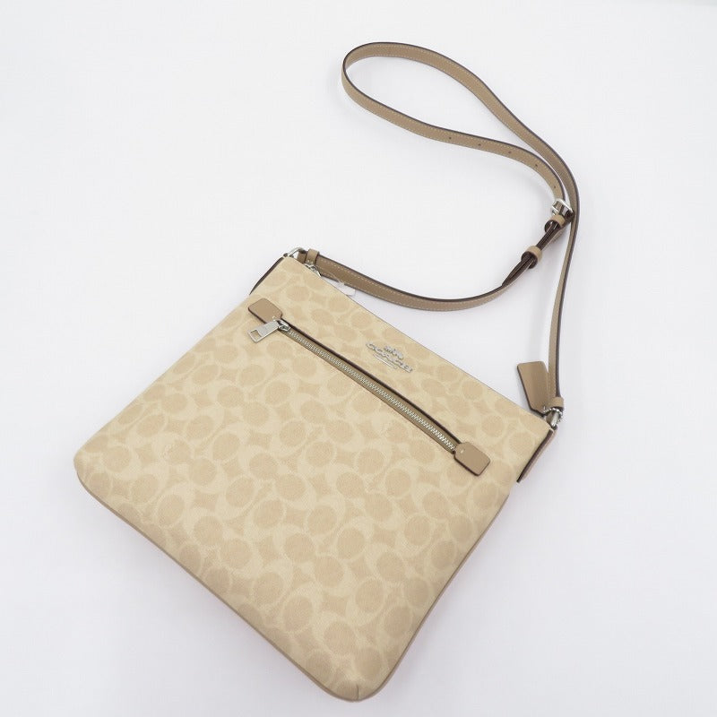 COACH | コーチ シグネチャー ローワン ファイル バッグ ショルダーバッグ G2508-CCQ27 ベージュ【瀬戸大橋店】