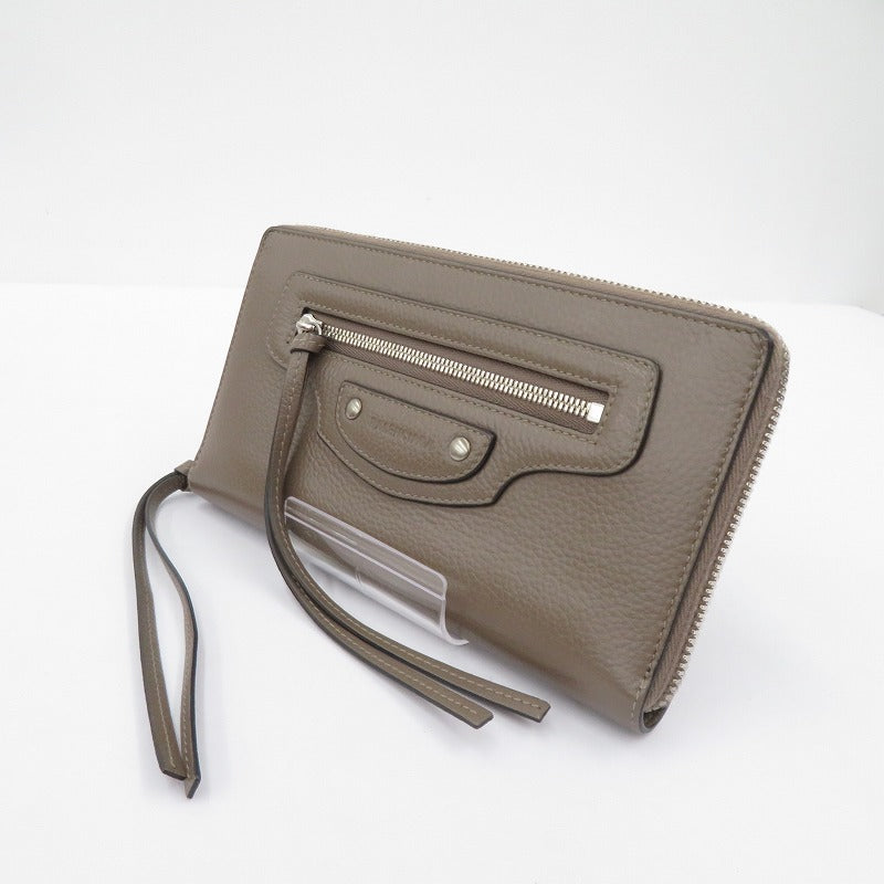BALENCIAGA | バレンシアガ ネオ クラシック 長財布 640115・1212・S・203437 ブラウン【瀬戸大橋店】