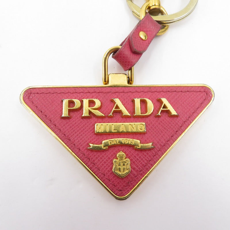 PRADA | プラダ サフィアーノレザー キーホルダー 1PP128 ピンク【瀬戸大橋店】