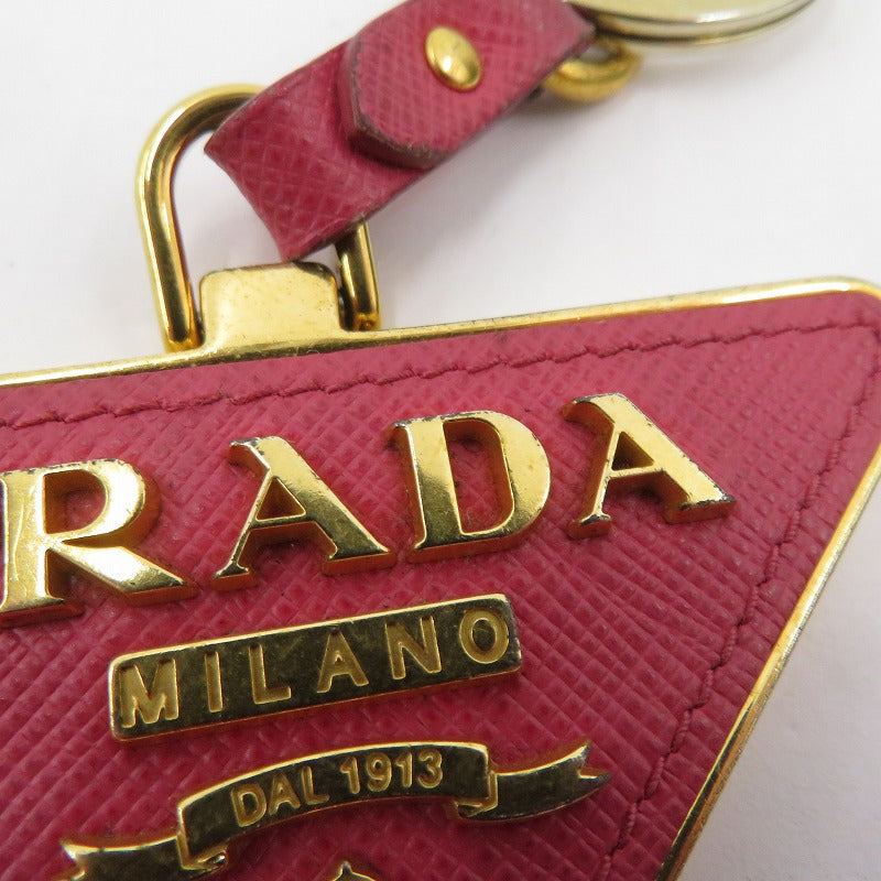PRADA | プラダ サフィアーノレザー キーホルダー 1PP128 ピンク【瀬戸大橋店】