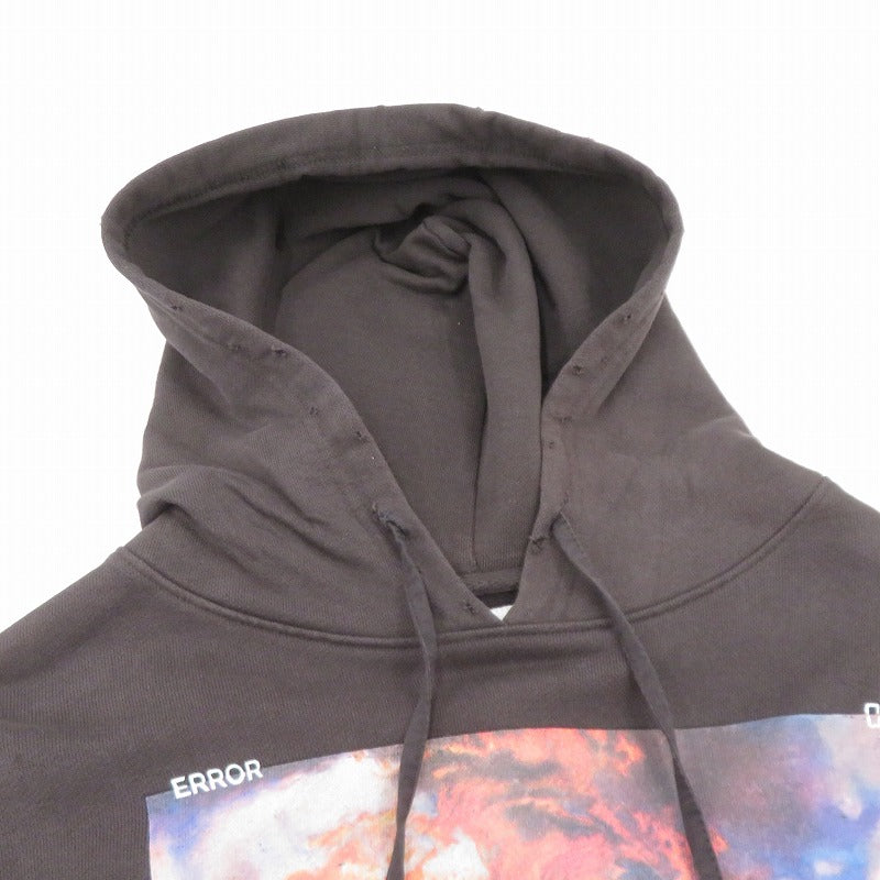 PROFOUND AESTHETIC | プロファウンドエステティック Black Flame Graphic Pullover パーカー ブラック サイズ：XXL【瀬戸大橋店】
