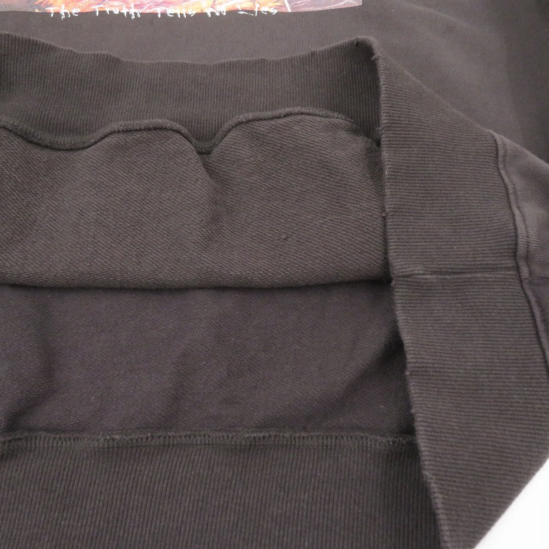 PROFOUND AESTHETIC | プロファウンドエステティック Black Flame Graphic Pullover パーカー ブラック サイズ：XXL【瀬戸大橋店】