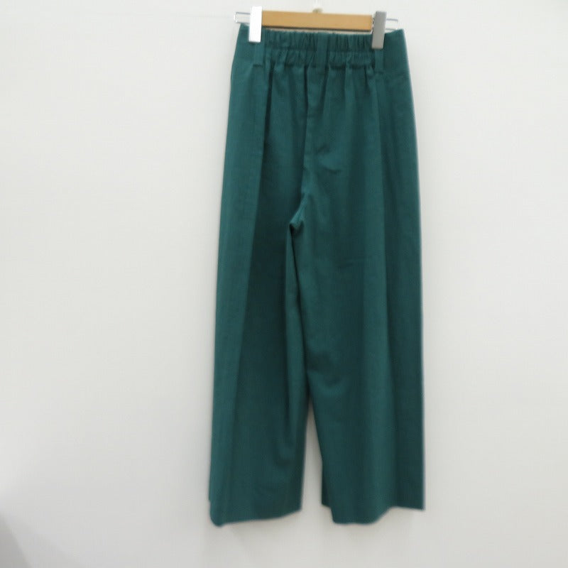 MACPHEE | マカフィー レーヨンリネンコットン フレアクロップドパンツ その他ボトムス 12-04-22-04403 グリーン サイズ：32【瀬戸大橋店】