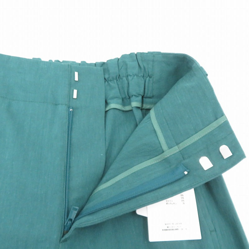MACPHEE | マカフィー レーヨンリネンコットン フレアクロップドパンツ その他ボトムス 12-04-22-04403 グリーン サイズ：32【瀬戸大橋店】