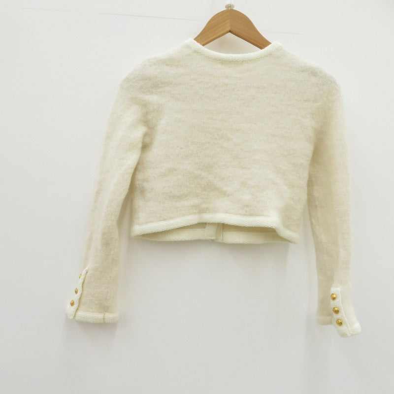 FRAY I.D | フレイアイディー リンクスクロップドニット カーディガン FWNT245096 アイボリー サイズ：FreeSize【瀬戸大橋店】