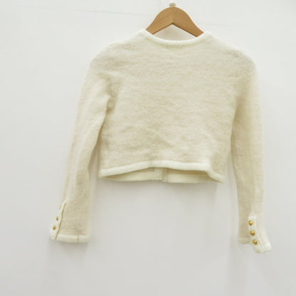 FRAY I.D | フレイアイディー リンクスクロップドニット カーディガン FWNT245096 アイボリー サイズ：FreeSize【瀬戸大橋店】