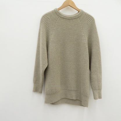 GALERIE VIE フィッシャーマンズリブ クルーネックプルオーバー ニット 23-02-44-02718 ベージュ サイズ：FreeSize【瀬戸大橋店】