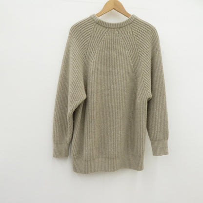 GALERIE VIE フィッシャーマンズリブ クルーネックプルオーバー ニット 23-02-44-02718 ベージュ サイズ：FreeSize【瀬戸大橋店】