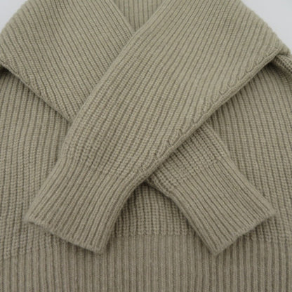 GALERIE VIE フィッシャーマンズリブ クルーネックプルオーバー ニット 23-02-44-02718 ベージュ サイズ：FreeSize【瀬戸大橋店】