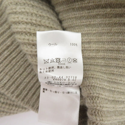 GALERIE VIE フィッシャーマンズリブ クルーネックプルオーバー ニット 23-02-44-02718 ベージュ サイズ：FreeSize【瀬戸大橋店】