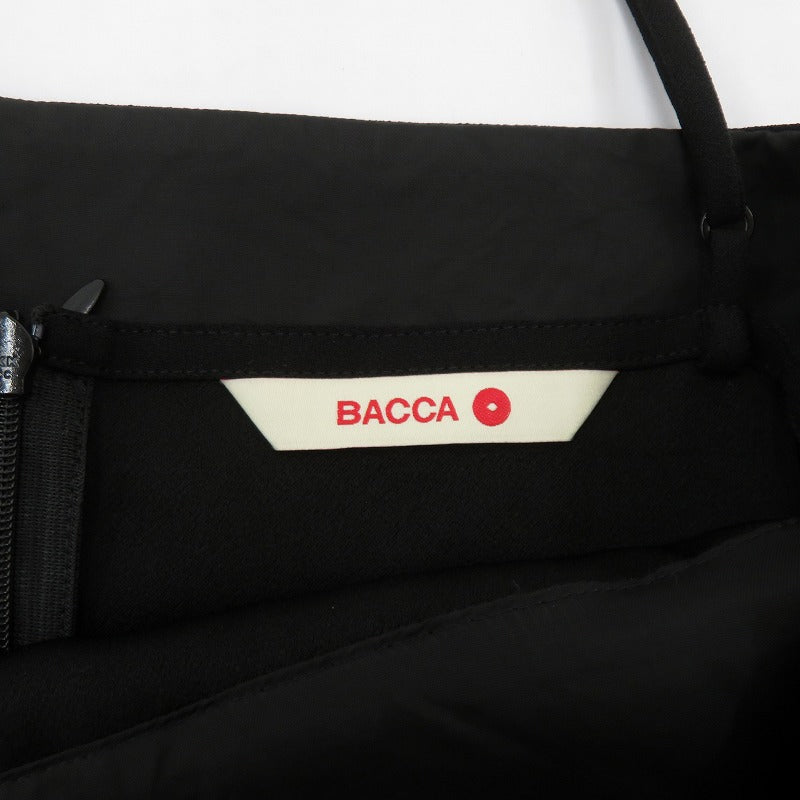BACCA サテンキャミソールビスチェ キャミソール 35-01-44-01006 ブラック サイズ：34【瀬戸大橋店】